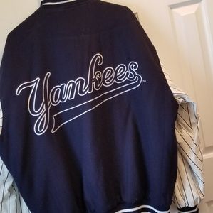 New york yankees reversible bomber jacket XXXL